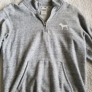 Pink zip up sweatshirt